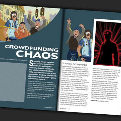 Crowdfunding Chaos in Issue 25