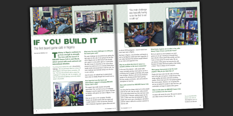NIBCARD Games Cafe in Issue 28
