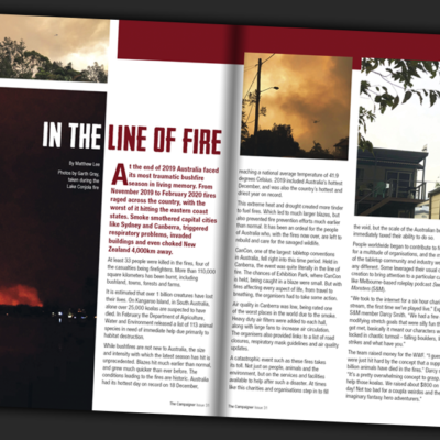 In The Line Of Fire in Issue 31