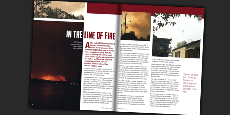 In The Line Of Fire in Issue 31