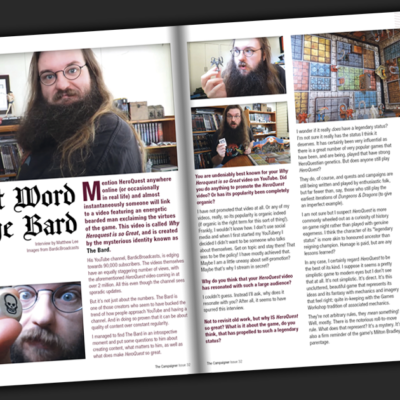 A Quiet Word With The Bard in Issue 32
